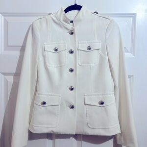 Elegant white Tommy Hilfiger button blazer